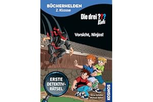 Die drei ??? Kids, Bücherhelden 2. Klasse, Vorsicht, Ninjas!: Gut lesen können - Kinderbuch für Erstleser ab 7 Jahren - Spannende Detektivgeschichten mit Justus, Peter und Bob