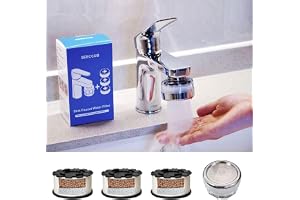New Premium 4 In1 Long-lasting Sink Faucet Water Filter. Replaceable Tap Water Purifier For Kitchen and Bathroom.Remove 99% Chlorine Soften Hard Water. Relieve Dry Skin, Suitable for Sensitive Skin
