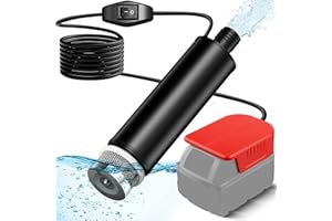 EID Pompe à piles pour huile/eau, pompe adaptée Milwaukee 18V, batterie M18, 120W, 12V, pompe à transfert d'eau, pompe électrique pour jardin, bain à remous, réservoir, piscine