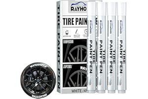 Peinture Pour Marqueur Pneu Pour Vélo Et Voiture, Peinture Pour Marqueur Pneu Pour Pneus Vélo Et Voiture, Marqueur Pneu Blanc Pour Pneus Voiture, Caoutchouc, Métal,