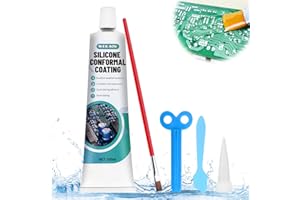 WEILAOK Protective and Insulating Varnish, Vernice Isolante, Gomma Liquida, Gel Isolante Elettrico, Adatto per Circuiti Stampati e Schede di Controllo, Trasparente, Forte Fluidità, Cura Rapida, 100 ml