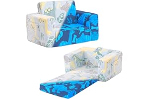 ‎YOTATING YOTATING 2-in-1-Kinder-Sofa-Stuhl, Glühen im dunklen Cabrio-Kleinkindstuhl, um Kinder Sofa Stuhl Klapperhalterstuhl für Mädchen oder Jungen auszuschalten