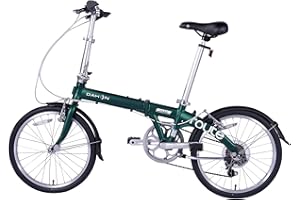 Dahon Route Bicicleta Plegable para Adultos de 20 Pulgadas con 7 Velocidades, Marco de Aluminio Ligero, Bicicleta Plegable para Ciudad para Pendulares y Viajes Plateado