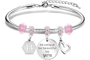 Mcaeou Birthday Gifts for Women Girls Bracelet Birthday Charm Bracelet 7-20th 21st 25th 30th 35th 40th 45th 50th 60th 70th Birthday Gifts for Daughter Niece Sister Friend Teen Girls Mun Aunt