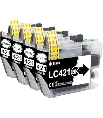 WYFYINK LC421XL Lot de 8 Cartouches d'encre Compatibles avec Brother