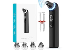 ANYFACE Mitesserentferner Porenreiniger Mitesser Sauger Porensauger Pickelentferner: USB Wiederaufladbar 3 Modi 4 Saugköpfe Zum Entfernen Von Mitessern Pickel