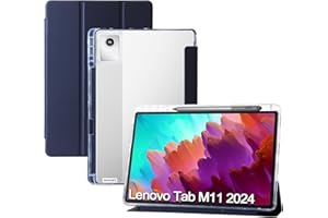 XLTTONG Case For Lenovo M11 11 Inch 2024 Release,Lightweight Smart Cover,with Pen Holder,Tri-fold Stand,Support Auto Wake/Sleep (Blue)