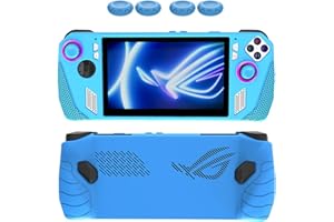 HODFID Silicone Case for Rog-Ally Handheld | Non-Slip Soft Silicone Protective Case Protector | Game Console Skin Cover with 4 Thumb Grips for Rog-Ally Accessories