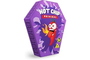Hot Chip Original, La patatina più piccante al mondo, Nuova versione 2024 Italiana, Tortilla al Peperoncino, Mix di Carolina Reaper, Trinidad Moruga Scorpion, Bhut Jolokia, Habanero (2.5g)