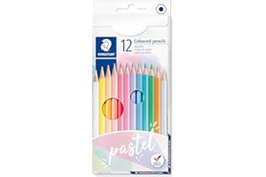 STAEDTLER 146 C12 PAST, Caja con 12 Lápices de Colores Pastel Surtidos
