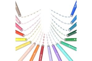 AECHY Stylos à Courbes Colorées pour la Prise de Notes, Marqueurs à Double Pointe avec 18 Formes de Courbes Différentes & 18 Couleurs Fines, Ensemble de Surligneurs à Courbes Créatives (Arc-en-Ciel)