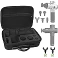Carrying Case for Hyperice Hypervolt/Hypervolt Plus 5 Attachment Slots Portable Storage Bag Waterproof Anti Shock Hard Shell Case for Hypervolt Massage Device (Case Only)