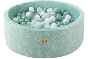 Dodozen Soft Ball Pit 90x30cm for Babies and Kids Foam - Super Soft Velvet without Balls - Removable and Washable - Sage