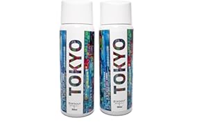 GLAMOUR PARFUM - Pack de 2 Recambios de Ambientador de Hogar Tokyo - 300 ml - Fragancia Floral y Cítrica - Aroma de Larga Duración - Ambientador Textil - para Pulverizar en la Cama o en Cortinas