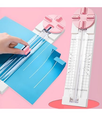 Massicot 12 En 1 Pistro - Coupe-papier Rotatif Avec 12 Lames Pour Scrapbooking, Cartes Et Emballage Cadeau