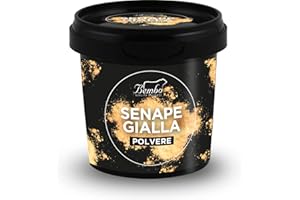 BEMBO QUALITÀ D'AUTORE Semi Bembo: Semi di Senape Gialla in Polvere 60g – Aggiungi un Tocco di Piccantezza ai Tuoi Piatti – Confezione Anti-Spreco, Anti-Ossidazione, Riutilizzabile e Riciclabile