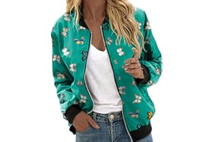 riou Mujer Cazadora Blazer Otoño Casual Chaqueta Universitaria Suelta Abrigo de Otoño Tops Retro Manga Larga Otoño Invierno Jacket Chaqueta Outwear Verde