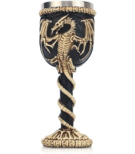 Nemesis Now - Calice Da Zanna Scura, 18,5 Cm, Colore: Nero