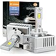 D-Lumina Bombilla D1S D1R D1C LED para faros delanteros de 90 W 18000LM 6500K xenón blanco brillante, kit de conversión de luces HID de xenón,Plug and Play a balat HID original, paquete de 2