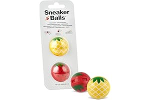 SOF SOLE Sneaker Balls Desodorante & Bolas Refrescantes, Elimina Olores de Zapatillas/Bolsas de Deporte/Casilleros, Diámetro 3,8 cm, Acción Rotativa Rápida, 90 Días de Frescura - Piña/Fresa
