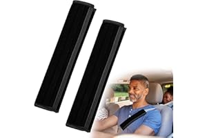 Maxentico 4 Stück Gurtpolster Auto Erwachsene, Autogurt Polster, Sicherheitsgurt Polster, Abnehmbare Gurtschoner Auto, Sicherheitsgurtpolster für Autos, Schulterschutz für Sicherheitsgurte, (Schwarz)