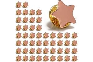 1357AWARDS Star Pin Badge | Available in Gold, Silver Bronze | 10/20/50/100pcs | (13mm) | Lapel Pin Badge School Reward for attendance or achievement | Employee of the month
