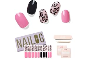 Nailog Adesivi Per Unghie - Gel UV Adesivi Unghie 20pcs,Stickers Unghie Autoadesiva,Strisce Smalto Gel Per Unghie,Full Wraps UV/LED Adesivi Unghie in Gel Nails Starter Kit