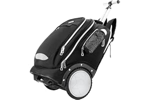 Backpack Trolley with Double Reinforced Telescopic Handle - Easy Up and Down Stairs - Hand Luggage with Laptop Compartment for Business Travelers and Commuters, black