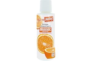 Déco Relief - Arôme Liquide Orange 125 ml - Arôme Alimentaire Pâtisserie & Yaourtière - Pour Gâteaux, Pâtisseries, Yaourts - Arôme Concentré - ARO06