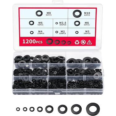 50 Stuks M4 Sluitringen - Zwarte Platte Metalen Ringen Voor Schroeven en Moeren - Roestvrij Staal A2 V2A 50 Stuks M4 Sluitringen - Zwarte Platte Metalen Ringen Voor Schroeven en Moeren - Roestvrij Staal A2 V2A