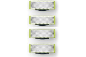 GÉNÉRIQUE Lames de Remplacement T-Blade Compatibles Avec Les Rasoirs OneBlade | Haute Précision | Acier Inox | Longue Durée - Pack de 4 unités