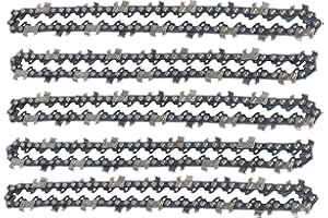 Jandra 5 PièCes Mini ChaîNe de TronçOnneuse 6 Pouces de ChaîNe de TronçOnneuse ChaîNe de Remplacement de ChaîNe de Scie Portative
