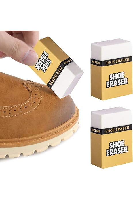 Gomma Magica Per Pulire Scarpe - Rimuove Macchie Da Pelle, Scamosciato E Nabuk, 5x4.5x2 Cm - Foto 7