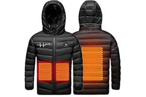 KHIRVWL Doudoune Chauffant Enfants 3 Zone Blouson Chauffant Enfant Veste Chauffant Electrique Garçons Filles Veste Chasse Enfant Veste Chauffante Avec Capuche