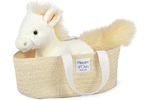 Histoire d'Ours - Peluche Cavallo Palomino - Beige - 25 cm - Piccoli nomadi - HO3150