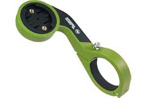 Tuff Luv G8_73 Out-Front Funk-E Mount for Garmin Edge (130 25 20 500 510 520 800 810 820 Plus Explore Touring) - Black / Green