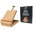 Brustro Artists Tabletop Portable Wooden Box Easel, Canvas Holds Upto 20.8"