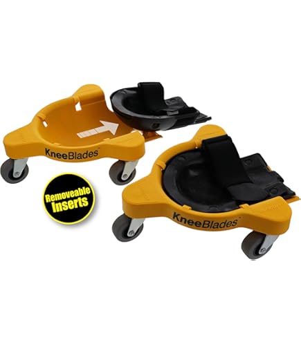 Kniebrett Mit Rollen - Rollendes Knierollbrett Mit Werkzeugablage Bis 113kg