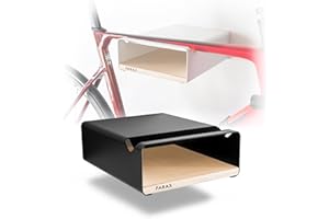 PARAX Fahrradhalter - Wandhalterung für Fahrrad - Indoor Fahrrad Aufbewahrung - Fahrrad Aufhängung aus Aluminium & Holz - Fahrradträger Birke - M