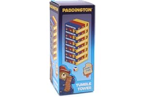 Robert Frederick Paddington Tumble Tower Game - Wooden Set With Dice - Fun for Children to Learn Hand and Eye Coordination