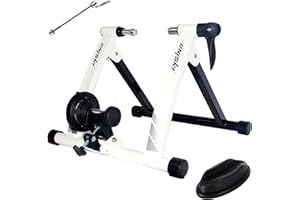 UNISKY Bike Trainer Stand Turbo Trainer Indoor Riding Stand Magnetic Bicycle Training Stand with 6 Level Resistance Fit for 26-28 inch, 700C wheel