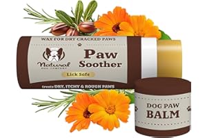 Natural Dog Company - Paw Soother | Dry, Cracked, Irritated Dog Paw Pads, Organic, All-Natural Ingredients, Easy to Apply 2oz/59ml Stick