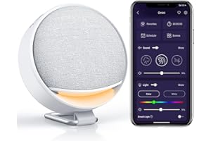 Portable White Noise Smart Sound Machines with Light 300 Non Looping Sounds Hotmoon Omini Sleep Machine Adjustable Brightness Noise Canceling For Sleep Aid, Office Privacy, & Meditation, Registry Gift