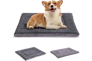 BVAGSS Dwustronna Mata dla Psa - Elegancka, Nadająca Się do Prania Poduszka z Pianki o Wysokiej Gęstości, Legowisko dla Zwierząt Domowych XH079 (76x50x4 cm)