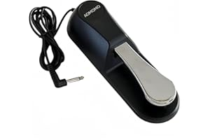 AOMOMO Sustain Pedal Universal for Keyboard with Polarity Switch for All Digital Pianos, Electronic Keyboards Midi Electronic keyboards Style Piano Foot Pedal (Piano Stlye Pedal)