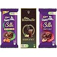 Cadbury Chocolates Combo (2 x Silk Roast Almond 58g, 2 x Silk Fruit and Nut 137g and 2 x Bournville Raisin Nut 80g)