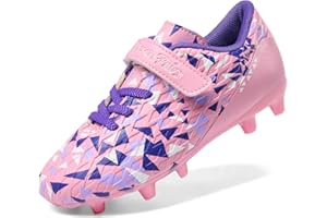 DREAM PAIRS Kids Chaussures Crampons de Football Enfants Tige Souple avec Une Sensation de Sensibilité Protection Optimale pour Garçons et Filles SDSO2307K