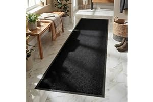 Rugs Inn Twist Rubber Runner Rug – Outdoor & Indoor Heavy Duty Non-Slip Runner Rugs for Kitchen Garden, Inside & Outside Floor Mats, Waterproof and Dirt Trapper Entrance Mat(Black, 60x180 cm)