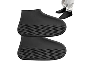 JOMEWORY Waterproof Shoe Covers - Silicone Non-Slip Shoe Covers for Snowy Days, Reusable Shoe Covers for Resist Wet and Dirt, Muddy Conditions for Camping, Fishing, Cycling, Hiking, Car Washing