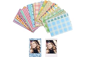 SUGHUG Adesivi per Decorazione Polaroid con Bordi Fotografici, Mini Cornici per Istantanee Fotografiche140 Pezzi, Compatibili con FujiFilm Instax Mini 9/8/7S/70/26/50S/90 Pellicola per Fotocamera.